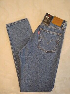 Levi's Premium 501 Original Distressed Straight Leg Jeans
